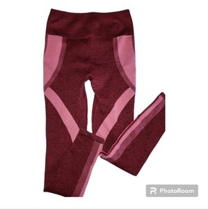 Fabletics Helena Seamless Two-Tone Heathered Stretchy Activewear Legging Size M